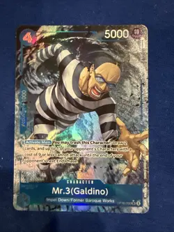 One Piece OP16 - Time of Battle - Mr.3 (Gadino) - Alt Art #056 - Image 1