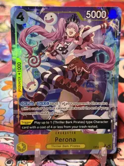 PERONA - One Piece TCG OP14-111 - AA Alt Art Rare R - The Azure Sea's Seven - Image 1