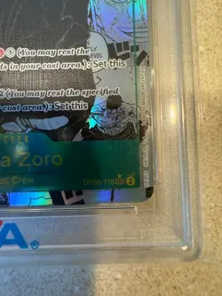 One Piece Roronoa Zoro PRB01 Manga Alternate Art OP06-118 PSA 10 Gem Mint - Image 2