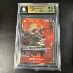 ONE PIECE STARTER DECK ST21-EX GEAR 5 015 RORONOA ZORO ALT ART(EN) Bgs 9.5 - Image 1