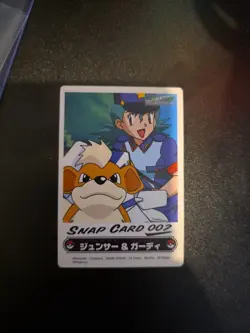 Carddass BANDAI NINTENDO Officer Jenny Growlithe Pokemon Card Japanese - Image 1