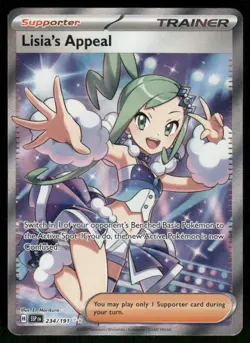 Pokemon Cards Lisia's Appeal 234/191 Surging Sparks Ultra Rare NM - Image 1