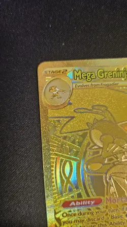 Mega Greninja ex 122/086 Chaos Rising Gold Hyper Rare Pokemon Card Near Mint - Image 3
