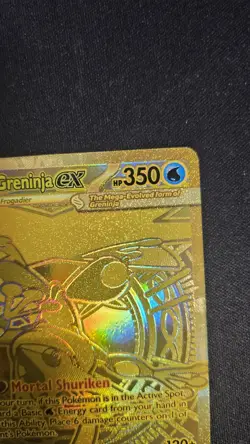 Mega Greninja ex 122/086 Chaos Rising Gold Hyper Rare Pokemon Card Near Mint - Image 4