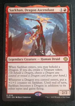 MTG Tarkir Dragonstorm - Sarkhan, Dragon Ascendant - Rare - Image 1