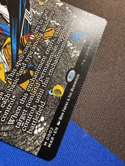 CRIMPED Leyline Binding 0002 Borderless Spider Man MTG Magic The Gathering Card! - Image 2