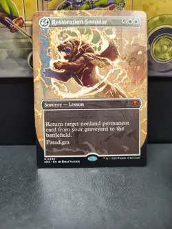 Restoration Seminar Borderless Secrets of Strixhaven Mythic NM - Image 1