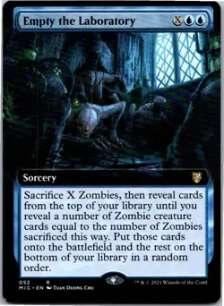 Empty the Laboratory (Extended Art) R 52 Normal Commander: Innistrad: Midnight H - Image 1