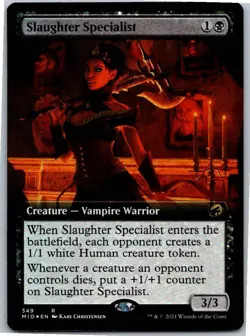 Slaughter Specialist (Extended Art) R 349 Foil Innistrad: Midnight Hunt NM - Image 1