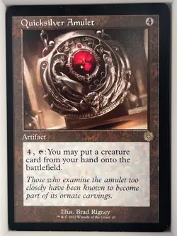 Quicksilver Amulet R The Brothers' War: Retro Frame Artifacts 45 NM - Image 1