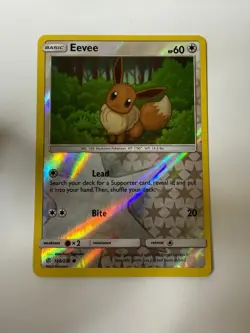 Eevee 166/236 Common Cosmic Eclipse Pokemon Reverse Holo Near Mint - Image 1