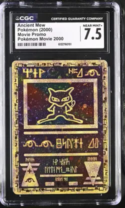 CGC 7.5 NEAR MINT+ Ancient Mew Holo Promo Pokemon Movie 2000 Pokemon Card - Image 1