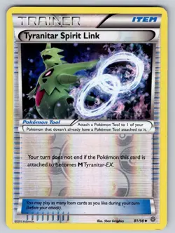 Tyranitar Spirit Link 81/98 Reverse Holo Uncommon Ancient Origins Pokemon LP - Image 1