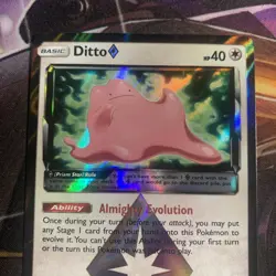 Pokemon TCG Ditto Prism Star 154/214 Lost Thunder Prism Rare Holo English NM/M - Image 2
