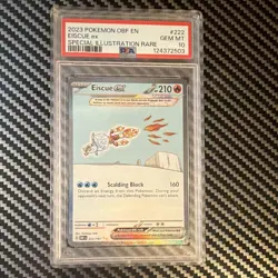 Pokemon TCG Eiscue ex 222/197 SV03 Obsidian Flames SIR Holo PSA 10 2023 - Image 1