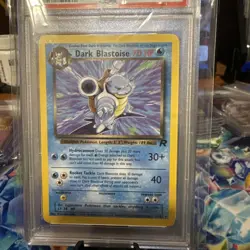 Pokemon TCG Dark Blastoise 2000 Non-Holo Rare Card 20/82 PSA 8 - Image 4