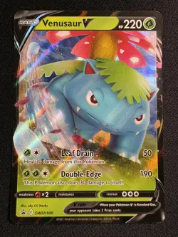Venusaur V SWSH100 SWSH: Sword & Shield Promo Holo Pokemon TCG NM - Image 1