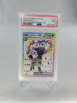PSA 9 Umbreon ex SVP 176 Pokemon Promo Premium Figure Collection 2025 MINT 2 - Image 4