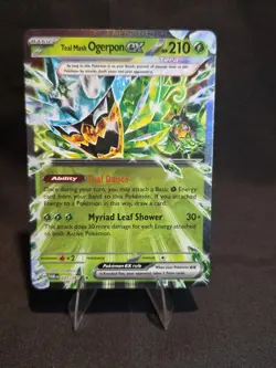 Pokemon TCG Teal Mask Ogerpon EX Twilight Masquerade Holo Card 025/167 - Image 2