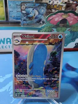 Pokemon TCG Wailord 162/159 - Illustration Rare - Journey Together NM - Image 1