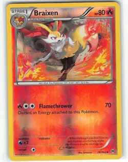 Braixen 26/162 Uncommon BREAKthrough Pokemon NM kawayoo - Image 1