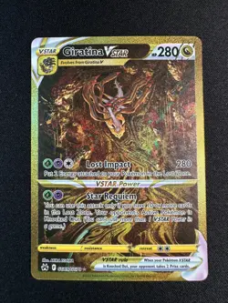 Pokemon Giratina VSTAR GOLD Secret GG69/GG70 Crown Zenith: Galarian Gallery NM - Image 1