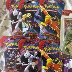 Pokemon Destined Rivals Sleeved Booster Pack $Blister Pack Lot of 7! Sealed SV10 - Image 3