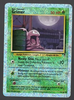 Pokemon TCG Grimer Legendary Collection Reverse Holo! MP! Description! - Image 1