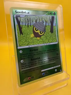 🍃Seedot 78/111 Reverse Holo Rising Rivals Pokemon TCG Platinum Common LP/NM - Image 3