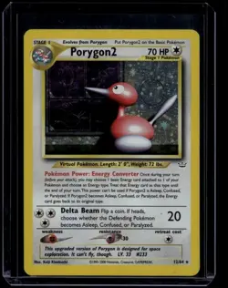 Pokemon TCG Porygon2 12/64 Neo Revelation Holo Rare MP/HP - Image 1