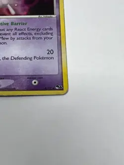 Pokemon TCG Mew 4/17 Pop Series 4 Holo Rare Card Used Swirl - Image 3