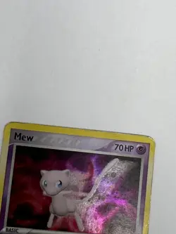 Pokemon TCG Mew 4/17 Pop Series 4 Holo Rare Card Used Swirl - Image 4