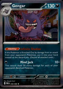 Gengar 050/088 Rare Perfect Order Pokemon Near Mint Holo - Image 1