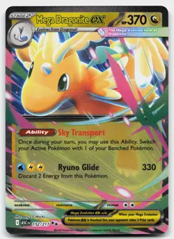 Mega Dragonite ex 152/217 Double Rare Ascended Heroes Pokemon Near Mint - Image 1