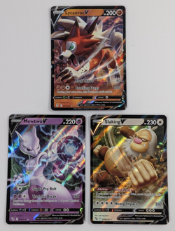 Pokemon V Ultra Rare LOT Lycanroc Mewtwo Slaking - Image 1