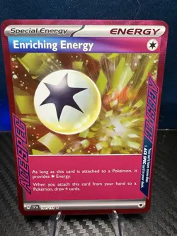 Enriching Energy 191/191 Sv08 Surging Sparks Holo Ace Spec Pokemon TCG Card NM - Image 1