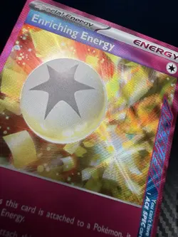Enriching Energy 191/191 Sv08 Surging Sparks Holo Ace Spec Pokemon TCG Card NM - Image 3