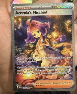 Pokemon TCG Me01: Mega Evolution Acerola's Mischief 183/132 SIR FA Holo EN - Image 1
