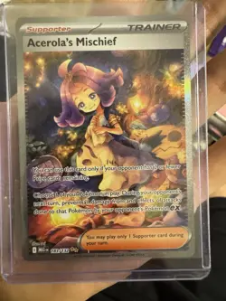 Pokemon TCG Me01: Mega Evolution Acerola's Mischief 183/132 SIR FA Holo EN - Image 3
