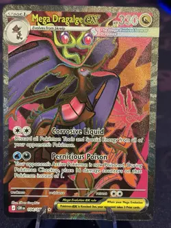 2026 Pokemon Mega Evolution Chaos Rising Mega Dragalge Ex 104/086 Near Mint - Image 1