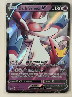 Pokemon TCG Dark Sylveon V SWSH134 SWSH Black Star Promo Holo 180HP 2021 EN - Image 1