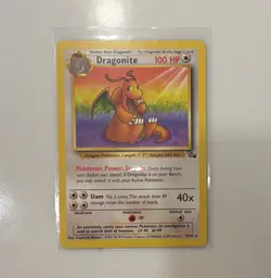 Wizards of the Coast Pokemon TCG Fossil Dragonite 19/62 Non - Holo Rare 1999 - Image 1