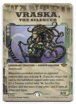 Vraska, the Silencer NM Showcase Outlaws of Thunder Junction 299 MTG Foil - Image 1