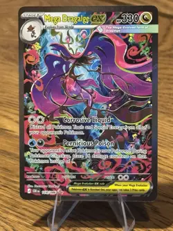 Pokemon TCG Mega Dragalge EX Chaos Rising Illustration Rare Holo 118/086 - Image 1