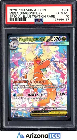 Pokemon 2026 Mega Dragonite ex 290/217 SIR Ascended Heroes GEM MINT PSA 10 - Image 1