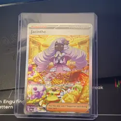 Pokemon TCG Jacinthe Trainer-Supporter Holo Card POR 122/088 Pokemon Franchise - Image 1
