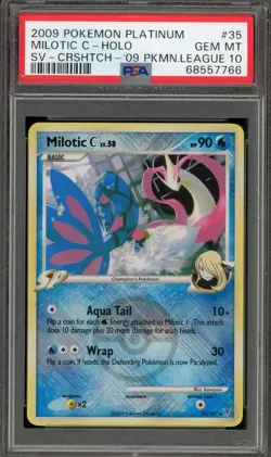 Pokemon Milotic Pokemon League Crosshatch Reverse Holo Rare #035 PSA 10 Gem Mint - Image 1