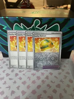 Pokemon - 4x Lucky Helmet - 158/167 - Twilight Masquerade - NM/M 1RH - Image 1