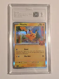 Pokemon Pikachu 062/193 Trick or Trade 2023 Holo TAG 9 - Image 1