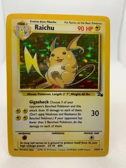 Raichu Base Set 2 16/130 Holo Unlimited Holo Rare Pokemon TCG - Image 1